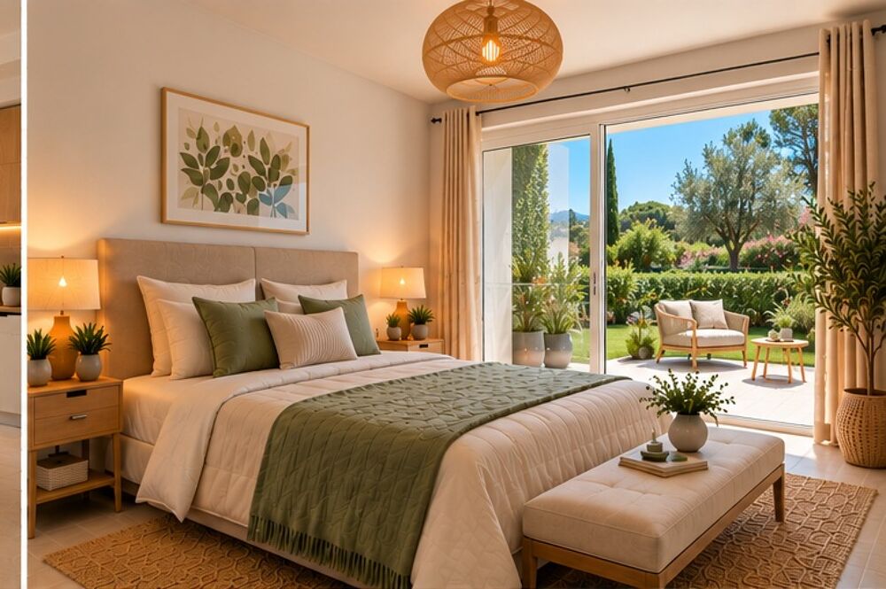 Vente Appartement SUPERBE 4 PIÈCES AVEC 3 CHAMBRES, JARDIN PRIVATIF ET TERRASSE Gassin