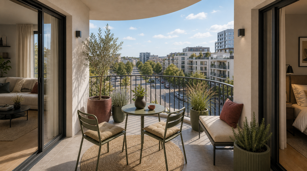 Quartier amphitéatre avec un vrai extérieur