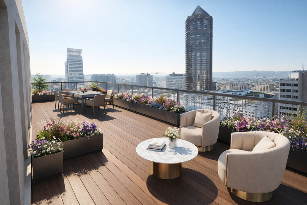 Vente Appartement PRESTIGIEUX T5 avec GRANDE TERRASSE, au SUD avec Vue INCROYABLE sur tout  Lyon ! Lyon 3