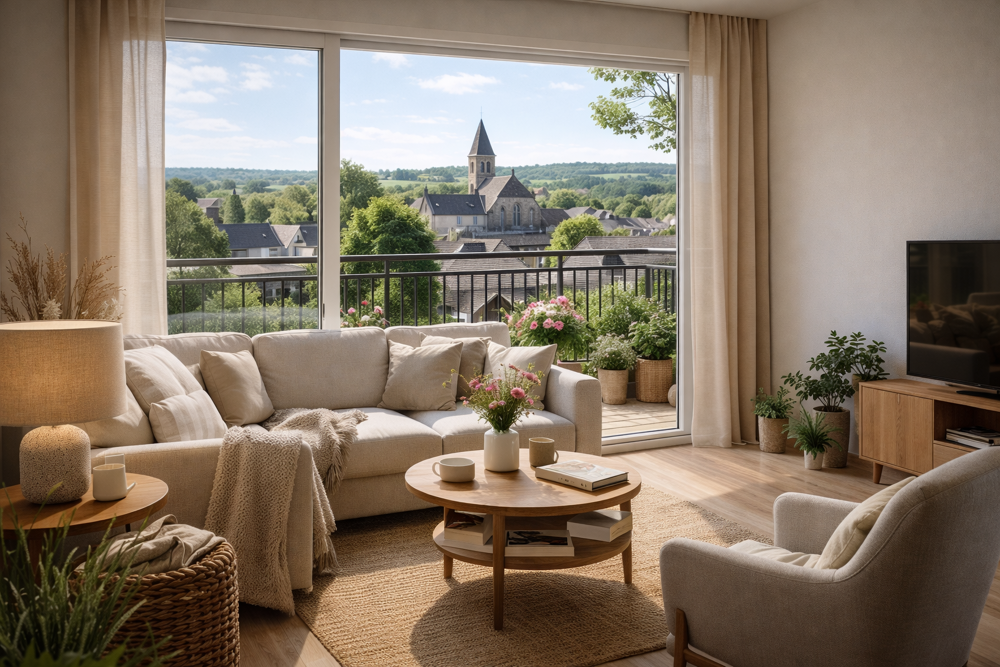 T3 58m² neuf avec terrasse, parking et prestations de qualité  Centre-ville dÉvreux