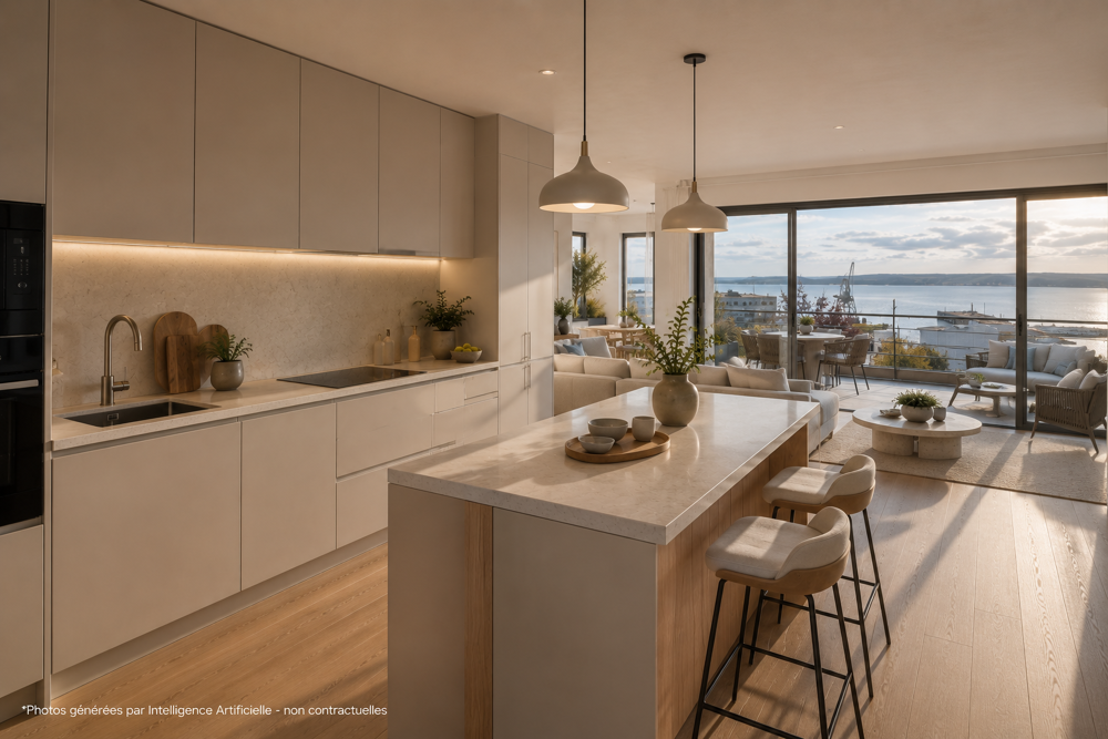 Vente Appartement LIVRAISON IMMEDIATE - T2 TERRASSE ET VUE MER Brest