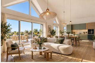 Vente Appartement T4 DE 91 M² EN ATTIQUE AVEC TERRASSE SUD DE 84 M² ET SÉJOUR CATHÉDRALE Saint-avé