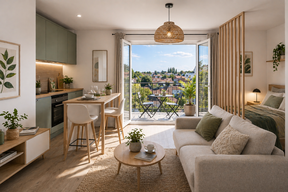 Centre-ville  Studio avec balcon  Idéal primo-accédant ou investissement