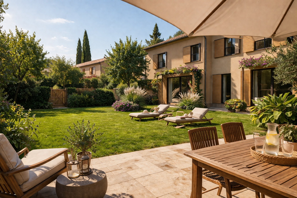 Vente Maison MAGNIFIQUE MAISON DE VILLE 4P 105M² DANS UN DOMAINE AVEC PISCINE Aix en provence