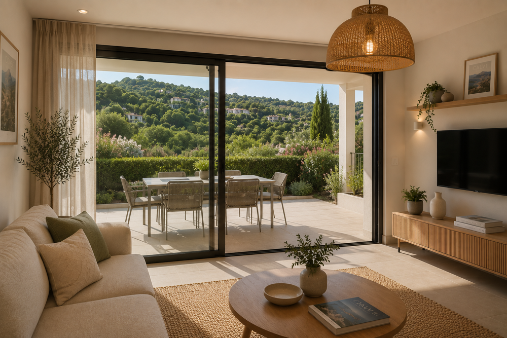 * -MAGNIFIQUE T2 AVEC GRANDE TERRASSE DANS RESIDENCE AVEC PISCINE
