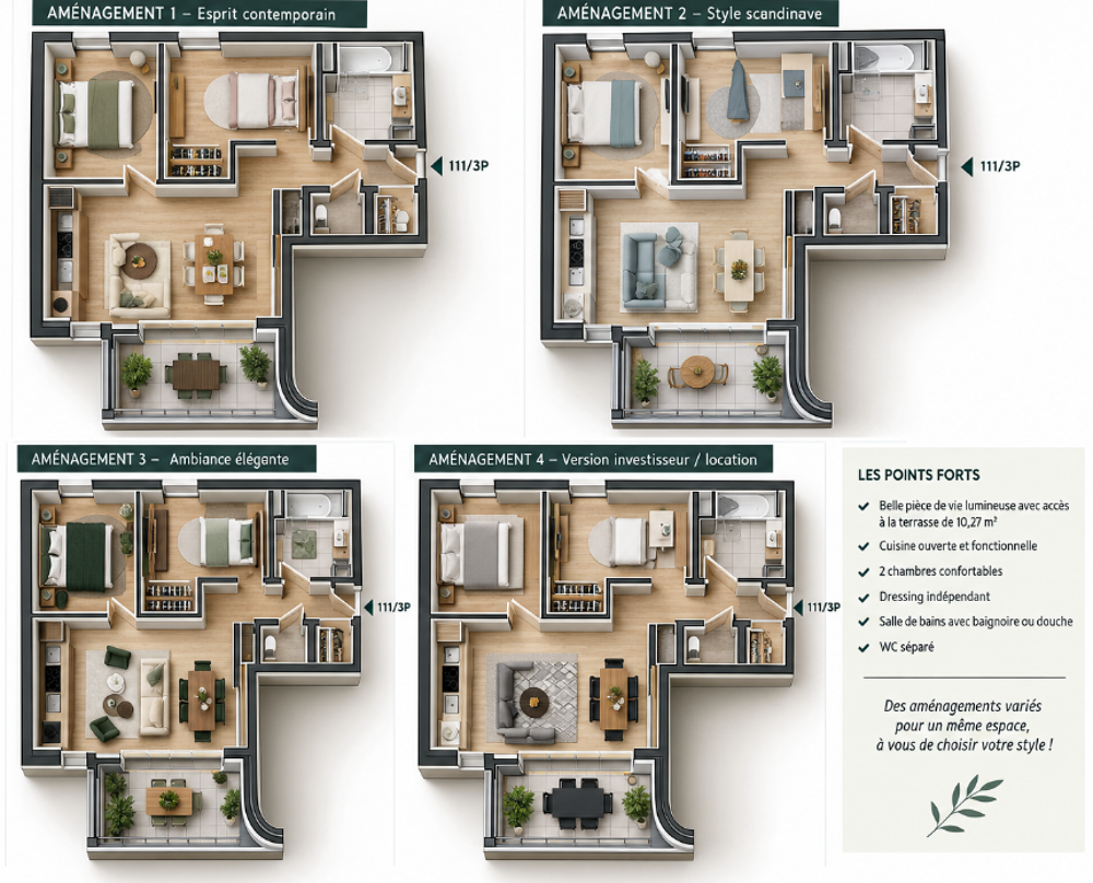 Vente Appartement Appartement 3 pièces neuf - Résidence Le Clemenceau Schiltigheim