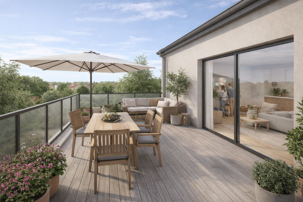 Vente Appartement DUPLEX 4 PIÈCES 82 m² + TERRASSE 7,77 m² + 2 PARKINGS – TOUSSUS-LE-NOBLE – LIVRAISON 3T2028 Toussus le noble