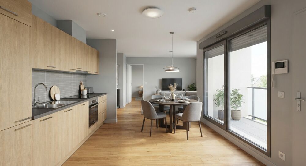 Vente Appartement Moins de 200 000 € : Votre T2 neuf avec notaire offert ! Vern sur seiche