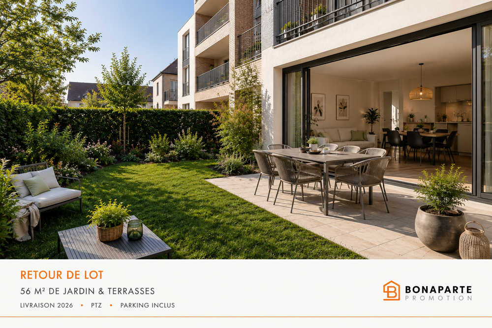 Vente Appartement -- RETOUR DE LOT – T3 AVEC JARDIN LIVRE CETTE ANNEE Vitry sur seine