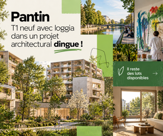 Vente Appartement Meilleur quartier de Pantin – T1 neuf avec loggia Pantin