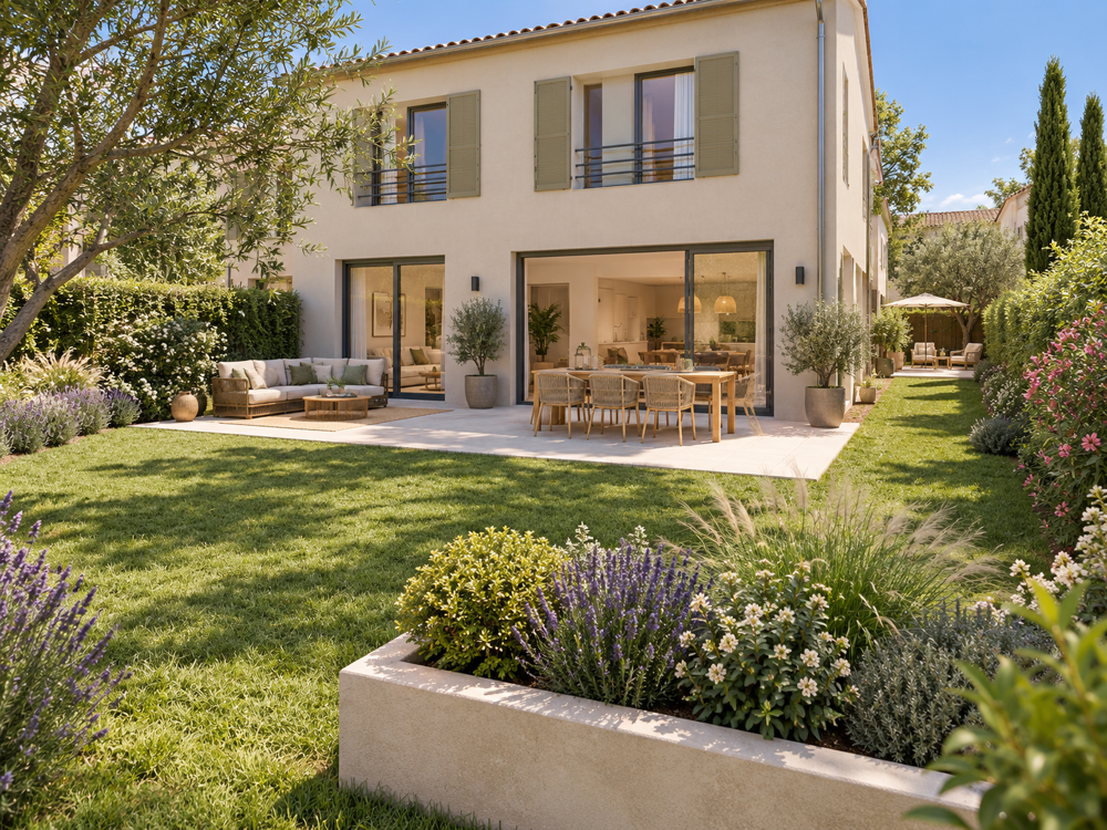Vente Appartement BIOT : RARE SUR LE MARCHE : MAGNIFIQUE DUPLEX 4 PIECES DE 120M², JARDIN AU CALME ET PISCINE Biot
