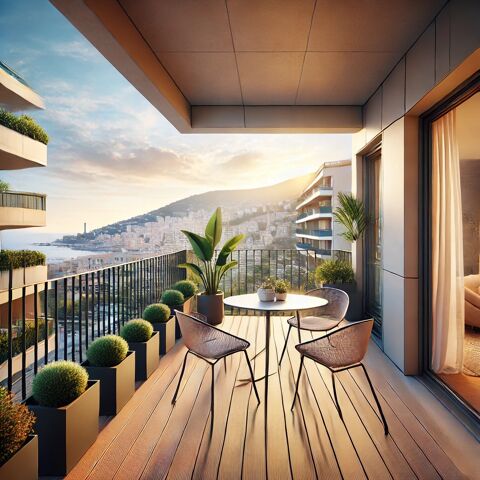   BEAU  3 PIECES DE 60M� VUE MER TERRASSE PROCHE MONACO Appartement - 3 pi�ce(s)