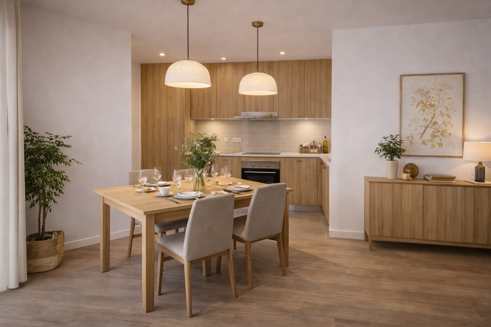 Idéal primo-accédant  2 pièces de 45 m² avec balcon et parking , proche gare !!!
