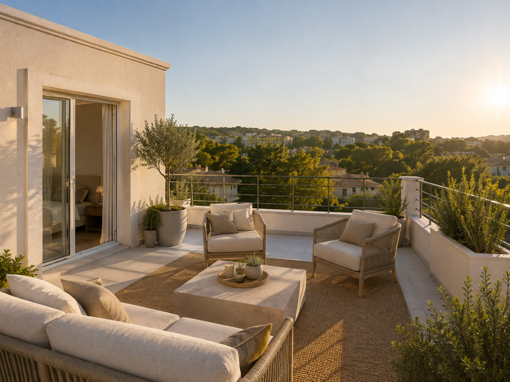 Vente Appartement APPARTEMENT-MAISON LUXUEUSE, TERRASSES XXL & 4 CHAMBRES – SIX-FOURS-LES-PLAGES Six fours les plages