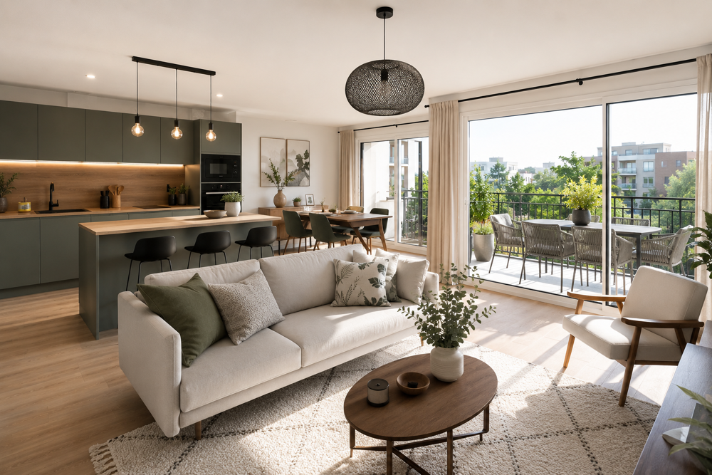 Vente Appartement T4 85 M²  avec BALCON et parking – AUX PORTES DE PARIS Ivry sur seine