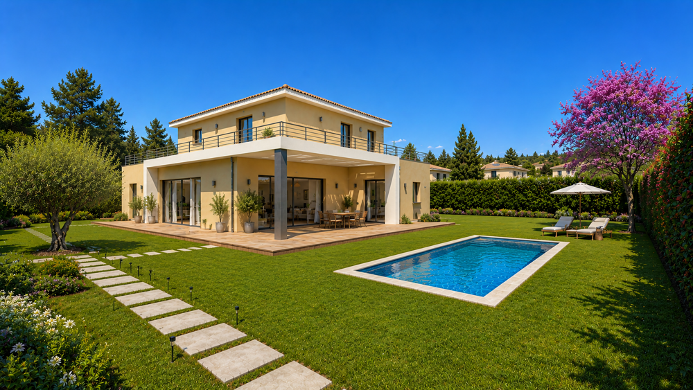 AIX - MAISON INDIVIDUELLE RE2020 DE 130M² AVEC 300M² DE JARDIN ET GARAGE