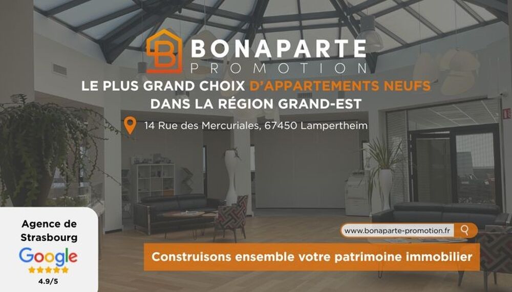 Vente Appartement RARE À NEUDORF – STUDIO NEUF PROCHE TRAM ET COMMERCES Strasbourg
