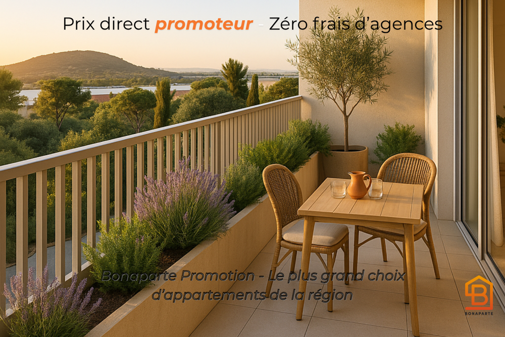 Vente Appartement VUE MER A L'HORIZON POUR CE T3 AVEC TERRASSE IMMEDIATEMENT LIVRABLE DERNIER ETAGE Serignan