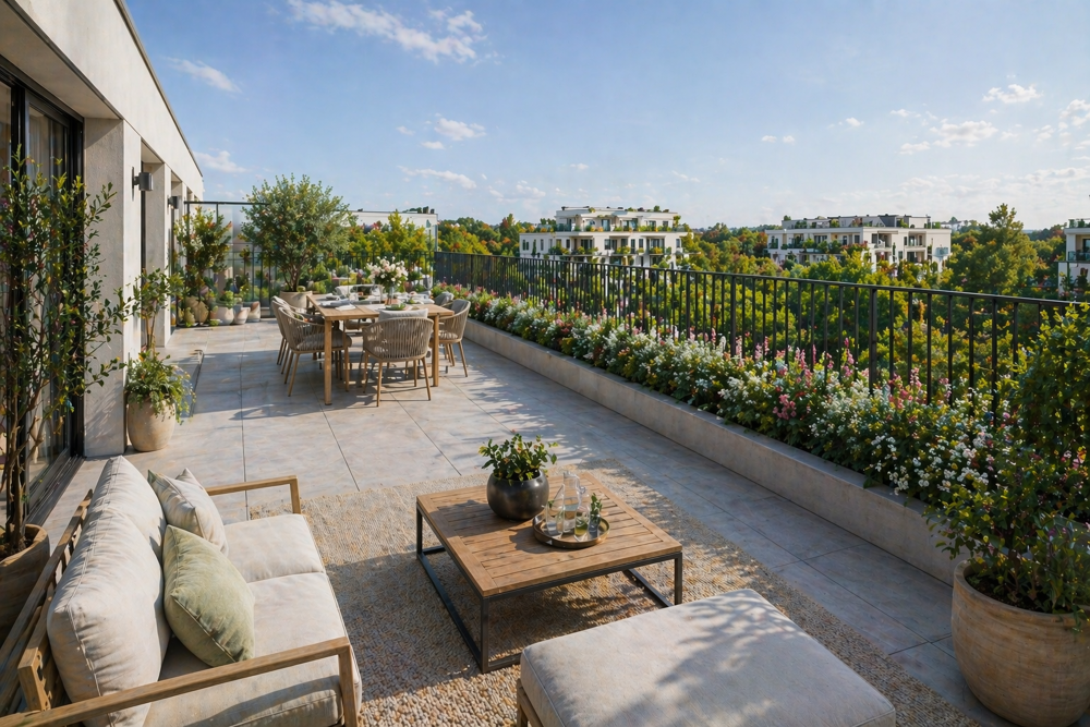 Vente Appartement SERRIS � 5 pi�ces rooftoop 110m�+terrasse de 70m� -� 200 m�tres de La Vall�e Village /Val d'Europe � Serris