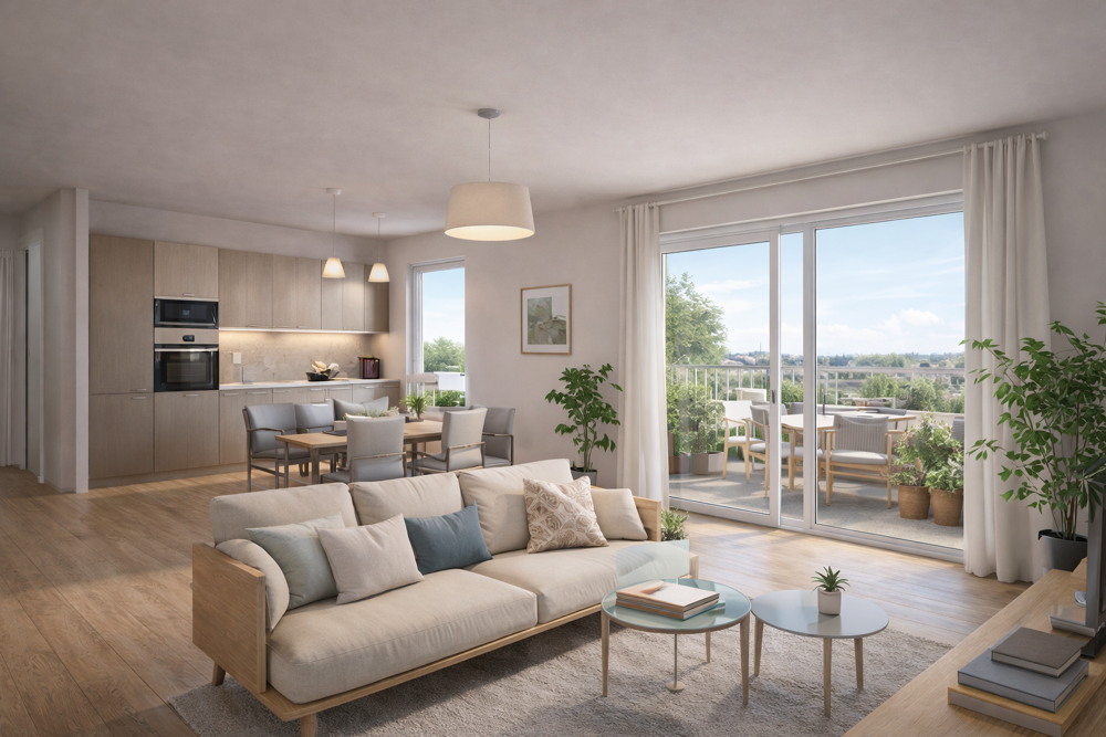 Vente Appartement Beau 3 pièces 63 m² avec balcon et parking – Frais de notaire offerts – Livraison 4T2026 Limay