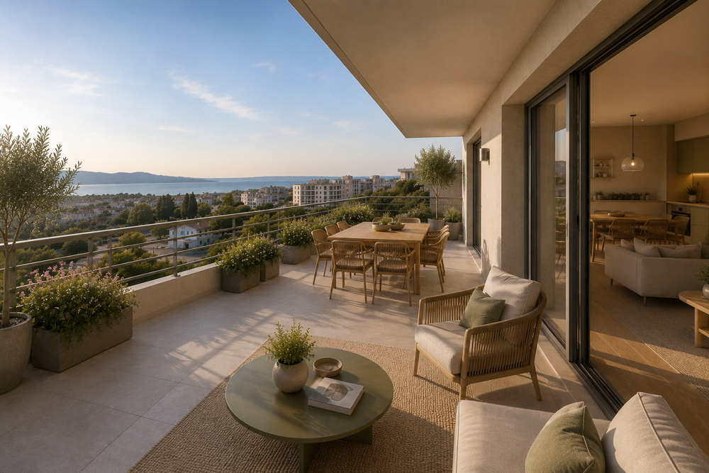Vente Appartement 3 PIÉCE LUMINEUX AVEC ROOFTOP - UN EXTÉRIEUR CHALEUREUX D'EXCEPTION Marseille 12