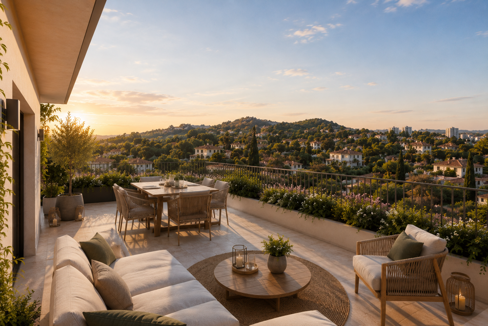 DERNIERE OPPORTUNITE : MAGNIFIQUE TOIT TERRASSE DE 65M² AVEC 50M² DE TERRASSE PLEIN SUD