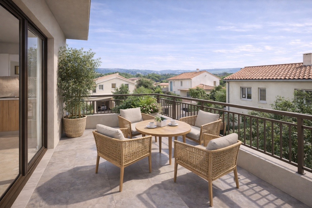 MAGNIFIQUE EXTÈRIEUR POUR CE SPACIEUX 2 PIÈCES AU COEUR DE LA CIOTAT !