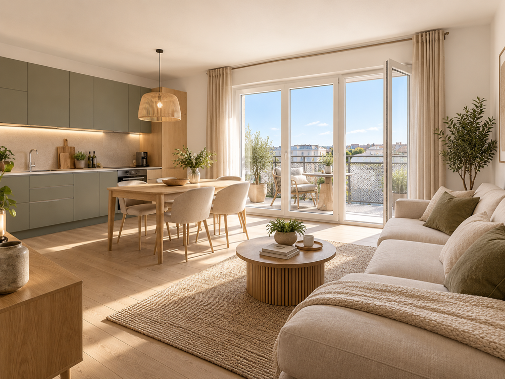 Vente Appartement LIGNÉ – 4 PIÈCES, 3 CHAMBRES ET DEUX ESPACES EXTÉRIEURS Ligné