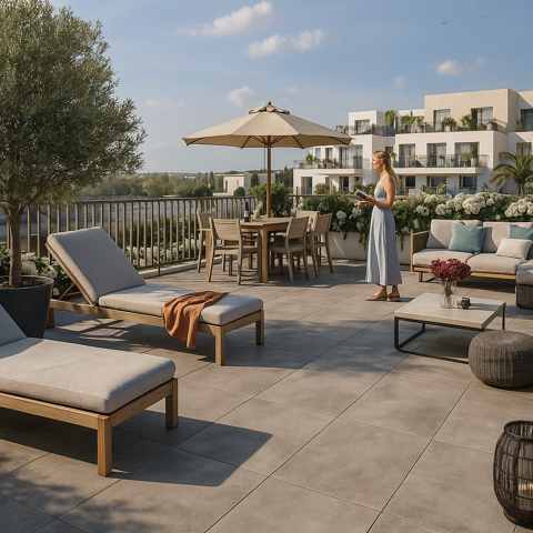   INCROYABLE ! 3 PIECES NEUF 65 M� AVEC TERRASSE 38 M� PLEIN SUD PROCHE RER A Appartement - 3 pi�ce(s)