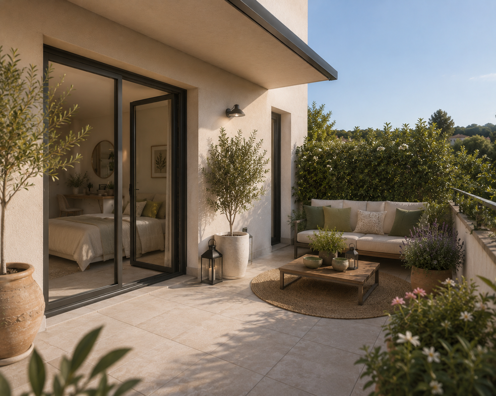 Charmant T1 de 36m² avec terrasse de 11m² dans un environnement calme