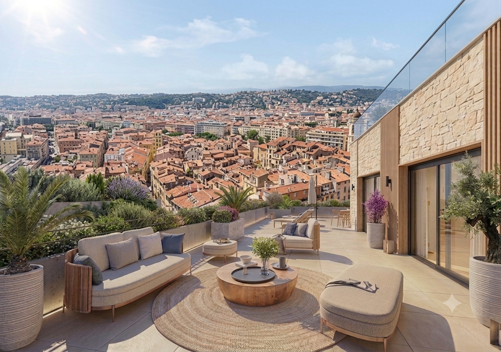 Vente Appartement PRESTIGIEUX 4 PIECES DE 140M² AVEC TERRASSE DE 230M² DANS UN ENVIRONNEMENT PRIVILEGIE Cannes
