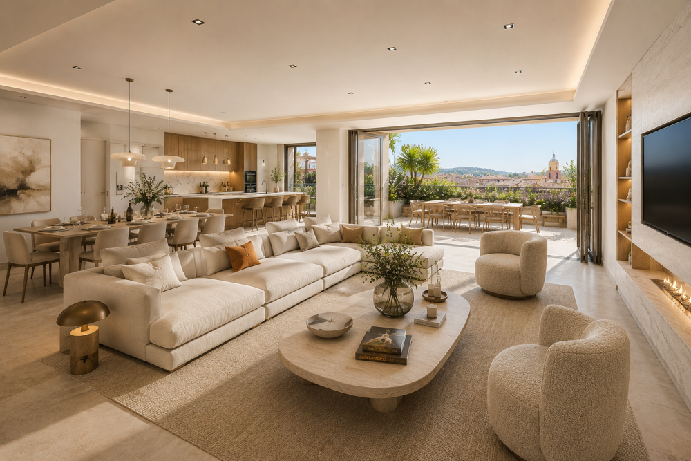 * - RARE - SAINT-TROPEZ  APPARTEMENT D'EXCEPTION AU DERNIER ÉTAGE - T4 135 M²