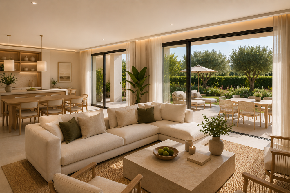 * -SAINT-TROPEZ  ÉLÉGANT T4 AVEC JARDIN PRIVATIF D'EXCEPTION À 300 MÈTRES DE LA PLACE DES LICES