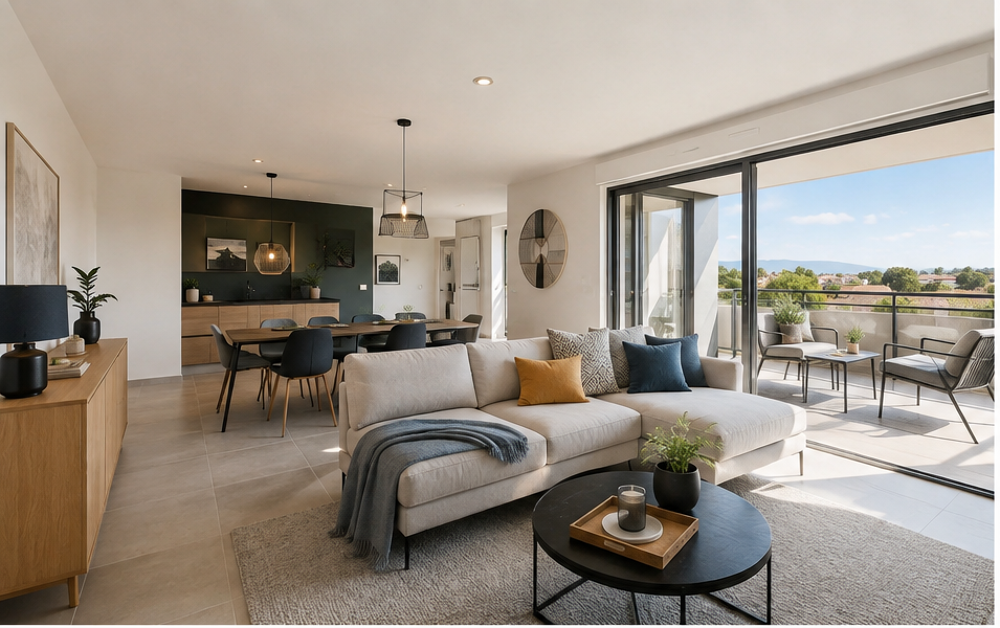 Vente Appartement GRAND T3 DE  64M² TRAVERSANT BALCON Belleville-en-beaujolais