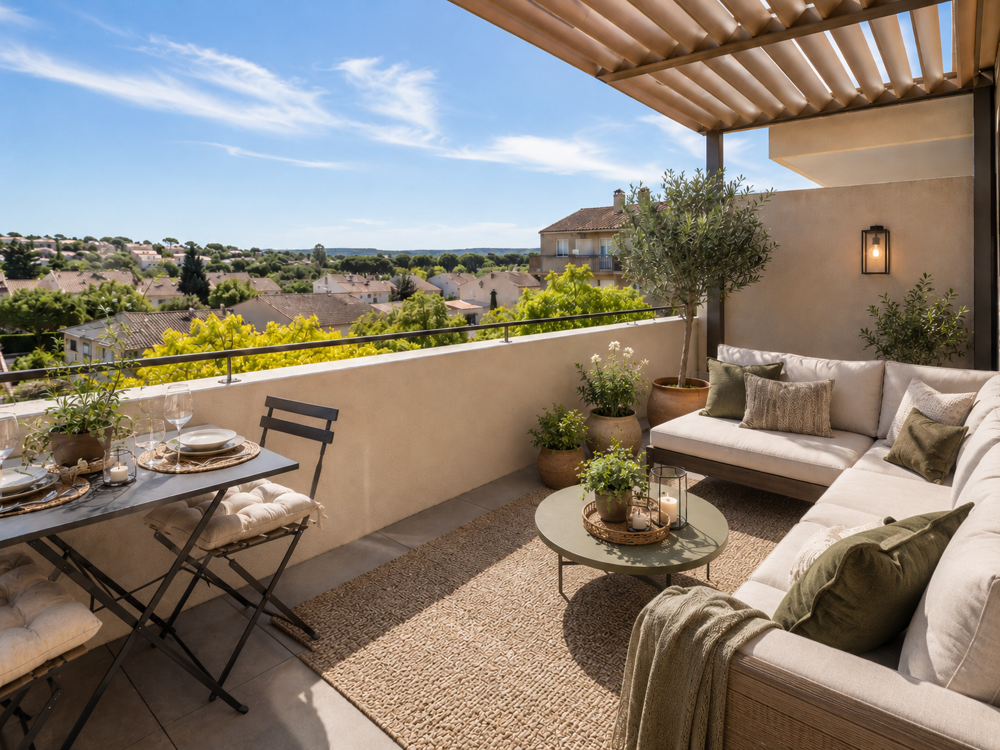 Vente Appartement VITROLLES ROCHER - T2 en dernier étage avec grande terrasse Vitrolles