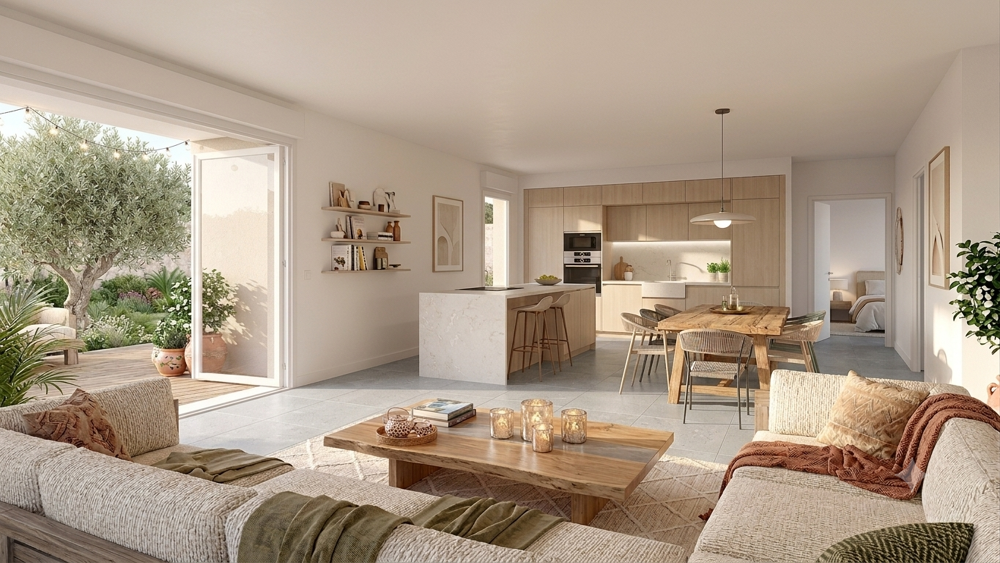 RETOUR DE LOT: 2 PIECES DE 50M² AVEC TERRASSE DE 15M² DANS UN ENVIRONNEMENT PRIVILEGIE