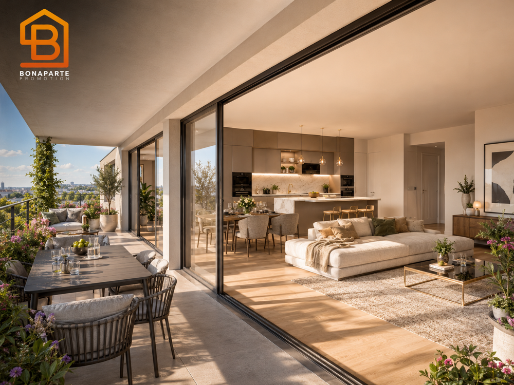Vente Appartement NANTERRE GROUES- MAGNIFIQUE 3 PIECES AVEC GRAND BALCON Nanterre