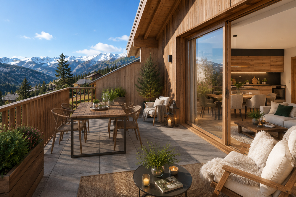 Appartement neuf 3 pièces avec balcon à deux pas des pistes