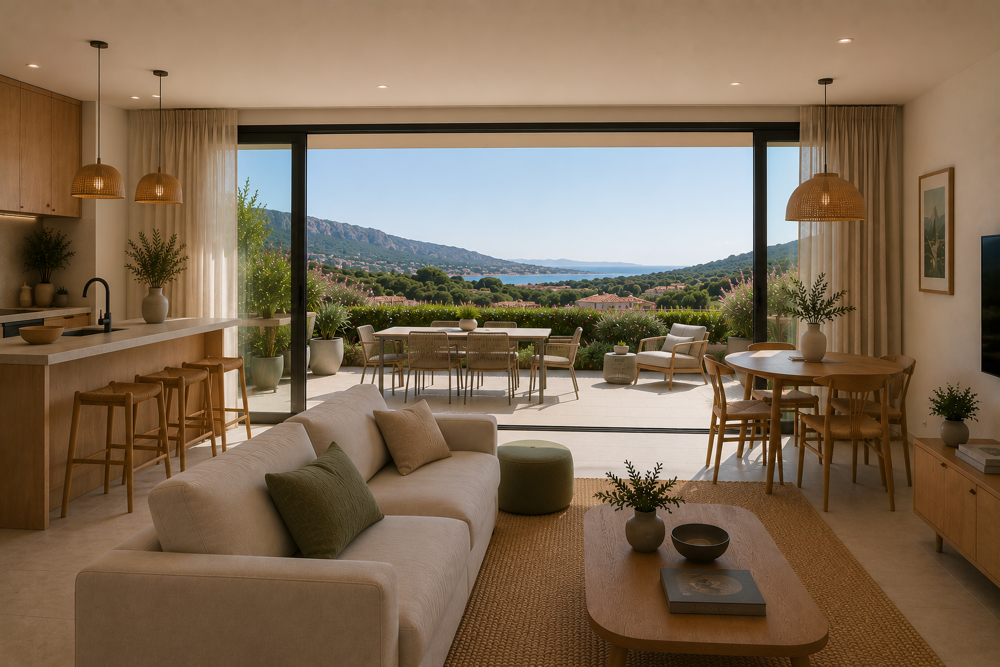 * -SUPERBE T5 DUPLEX APERCU AVEC GRANDE TERRASSE DANS RÉSIDENCE AVEC PISCINE