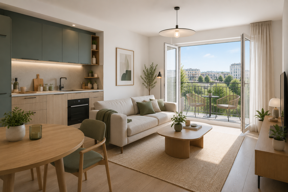 Studio 34m² - BALCON - 3min RER A - 4éme étage