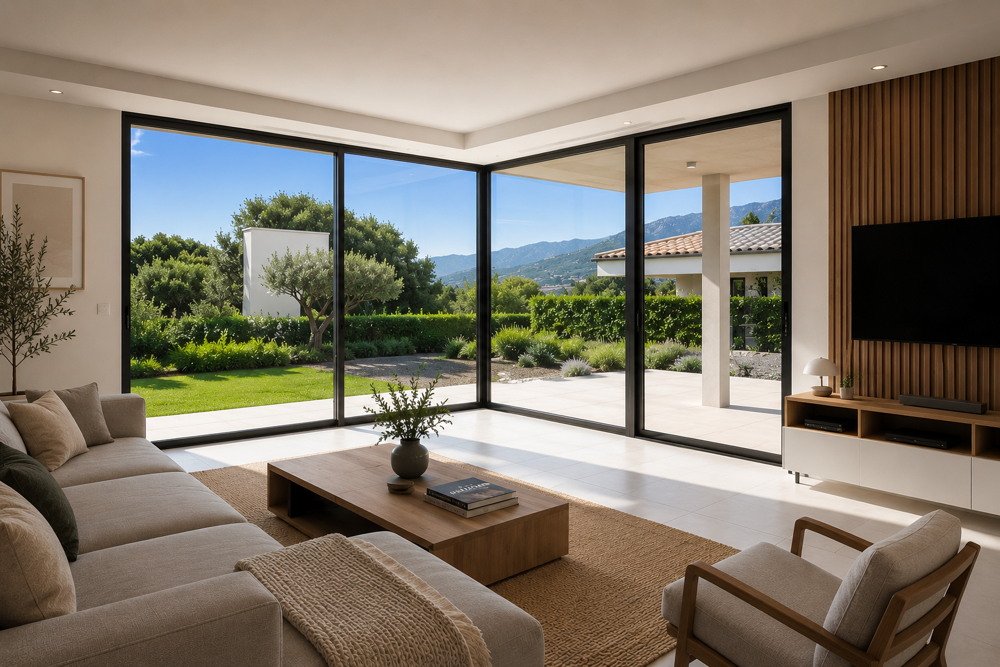 RESIDENCE DE LUXE AU COEUR DES ADRETS -APPARTEMENT DE 140 M² AVEC JARDIN ET APERCU MER