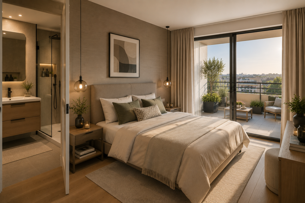 T4 de standing 85m² LIGNE 14 - Terrasse SUD 25m² - Double parking