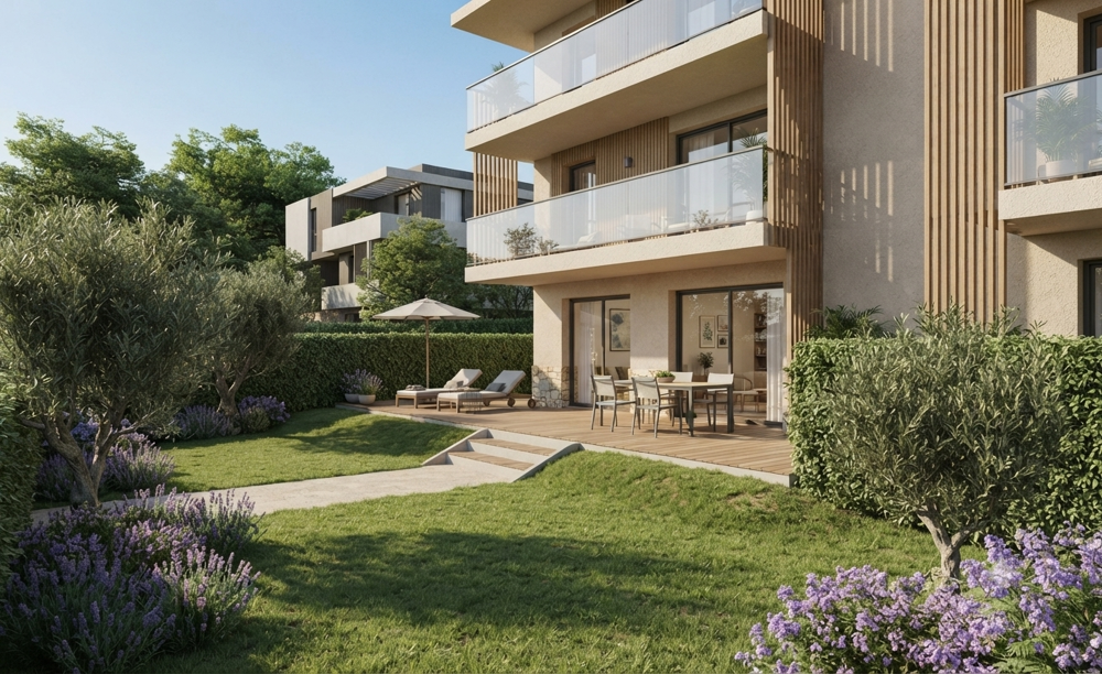 Vente Appartement OFFRES DE LANCEMENT : SUPERBE T2 AVEC JARDIN PRIVATIF DE 132 m² À NICE VAL DE CIMIEZ Nice