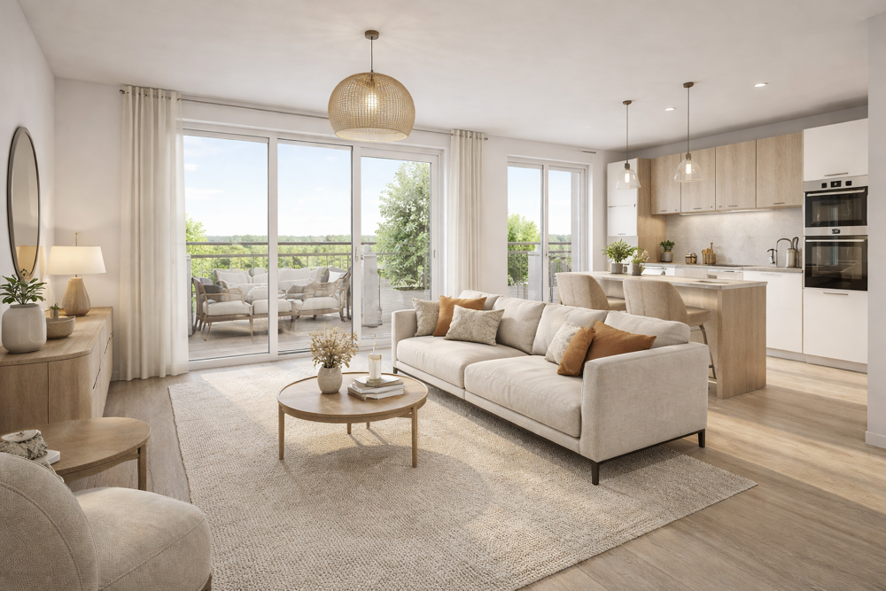Vente Appartement 3 PIÈCES 65 m² + BALCON + 2 PARKINGS – SAINT-CYR-L'ÉCOLE – 1T2028 St cyr l ecole