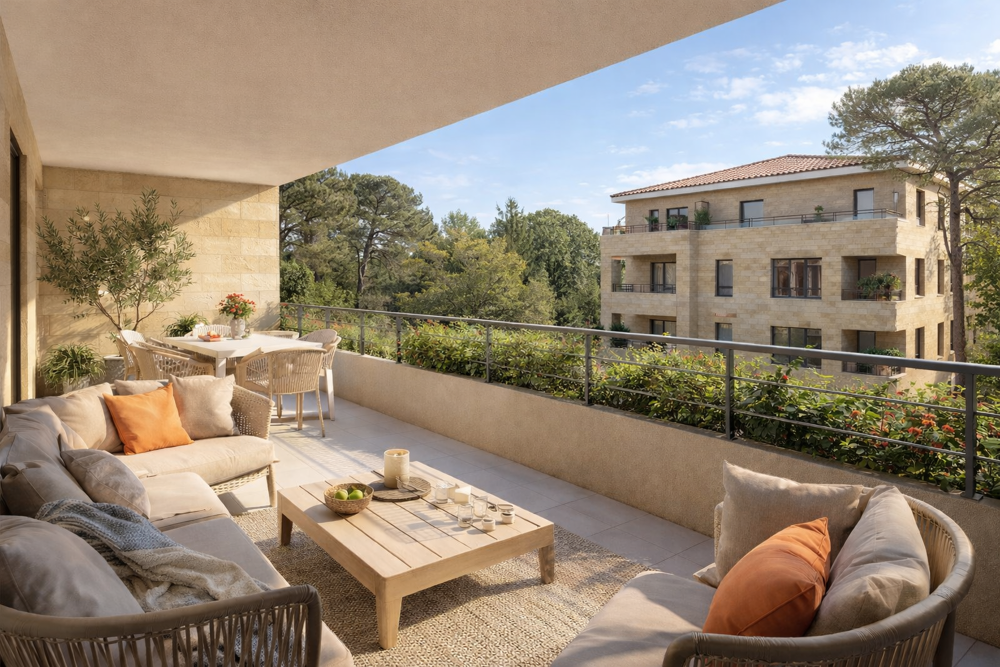 Vente Appartement AIX-EN-PROVENCE – DERNIER T4 DISPONIBLE – 85,90 m² + TERRASSE SUD – TVA RÉDUITE POSSIBLE Aix en provence