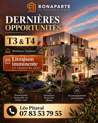  Appartement à vendre 3 pièces 