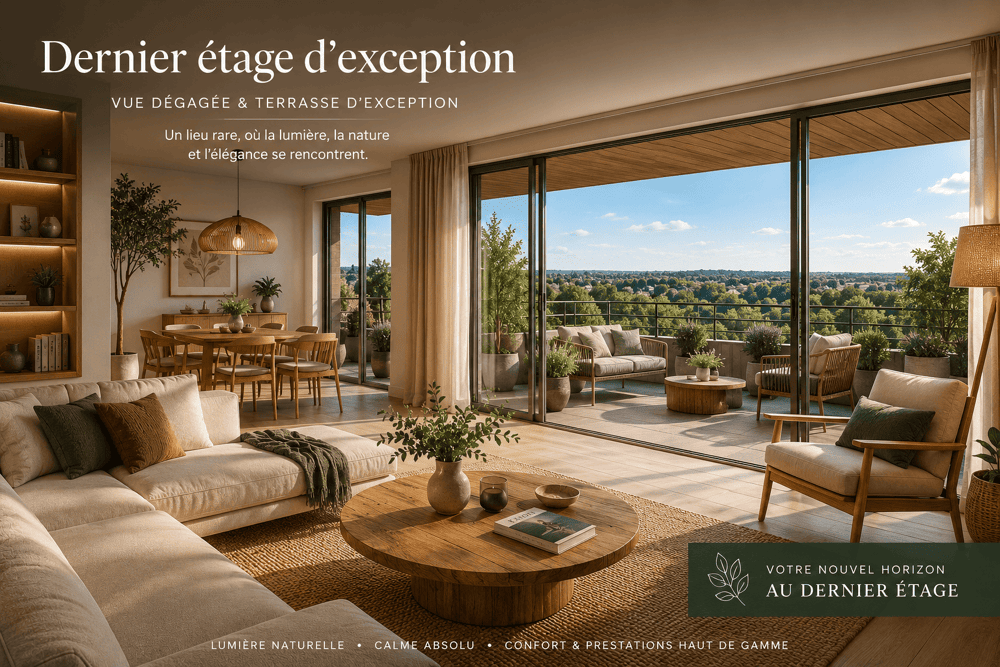 Vente Appartement GUIPAVAS - DERNIER ETAGE D'EXCEPTION - ELIGIBLE PRETS PTZ + ACTION LOGEMENT Guipavas