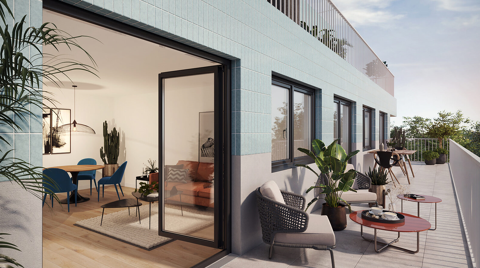   Exceptionnel T4 avec terrasse de 40m� A deux pas de la gare d'HAGONDANGE !! Appartement - 4 pi�ce(s) - 91 m�