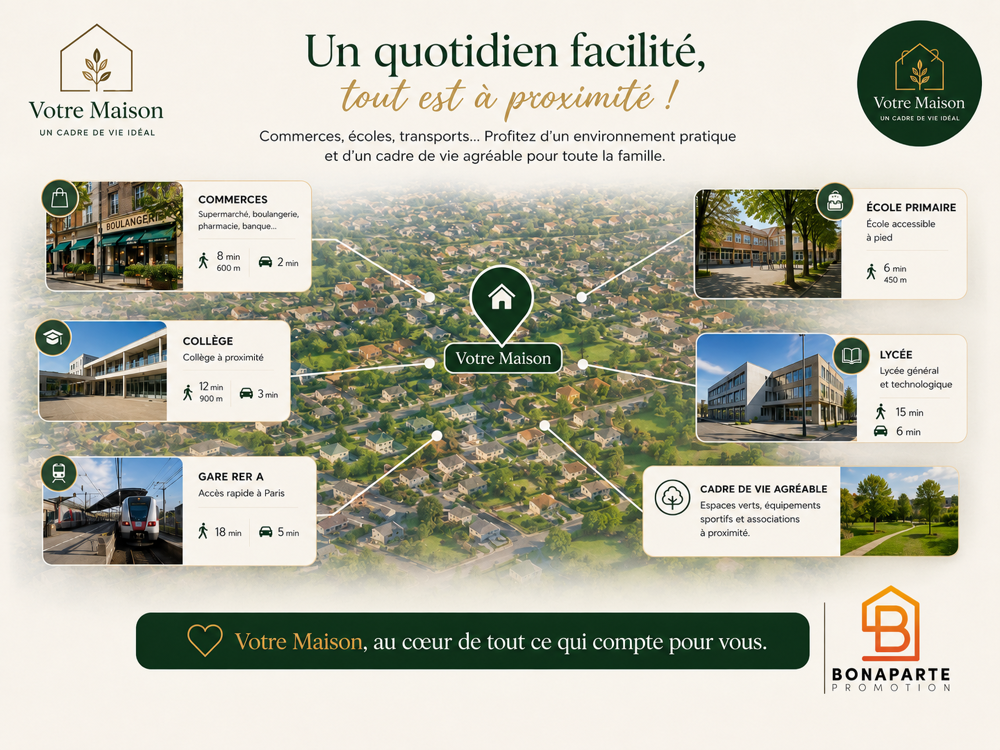 Vente Maison Cergy coteaux maison neuve 5 pièces avec terrasse et jardin Cergy