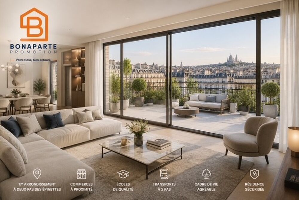 Vente Appartement EXCEPTIONNEL 4 PIÈCES NEUF À PARIS 18e – UNE OPPORTUNITÉ RARE À SAISIR ! Paris 18